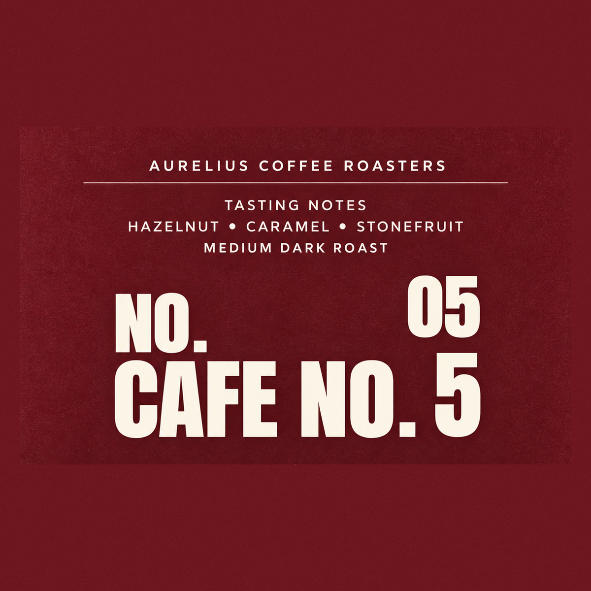 Cafe No. 5 label cover